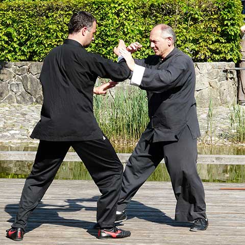 Richard Sämmer und Markus Haunschild bei Push Hands Richard Sämmer und Markus Haunschild bei Push Hands